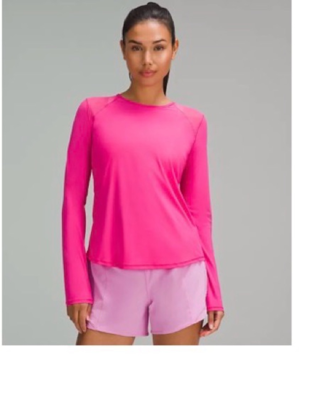 NWOT Lululemon ls Sculpt Sonic Pink Size 6